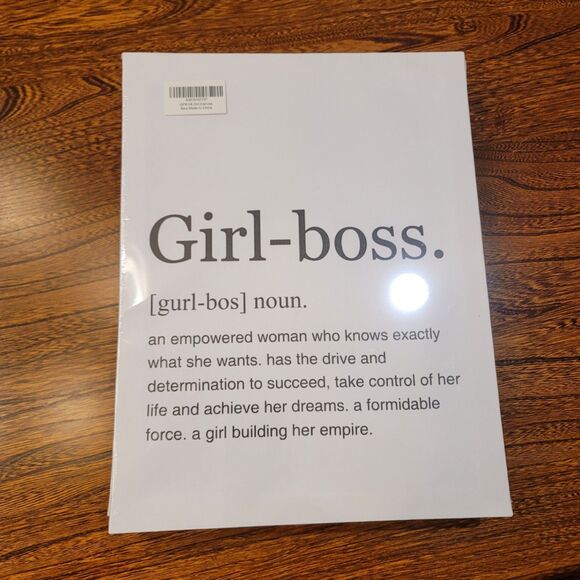 Girl Boss Quote Canvas Wall Art Print 11x14 Inch - Picture 2 of 6